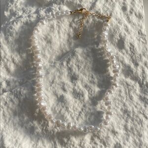 Elegant White Pearl Necklace